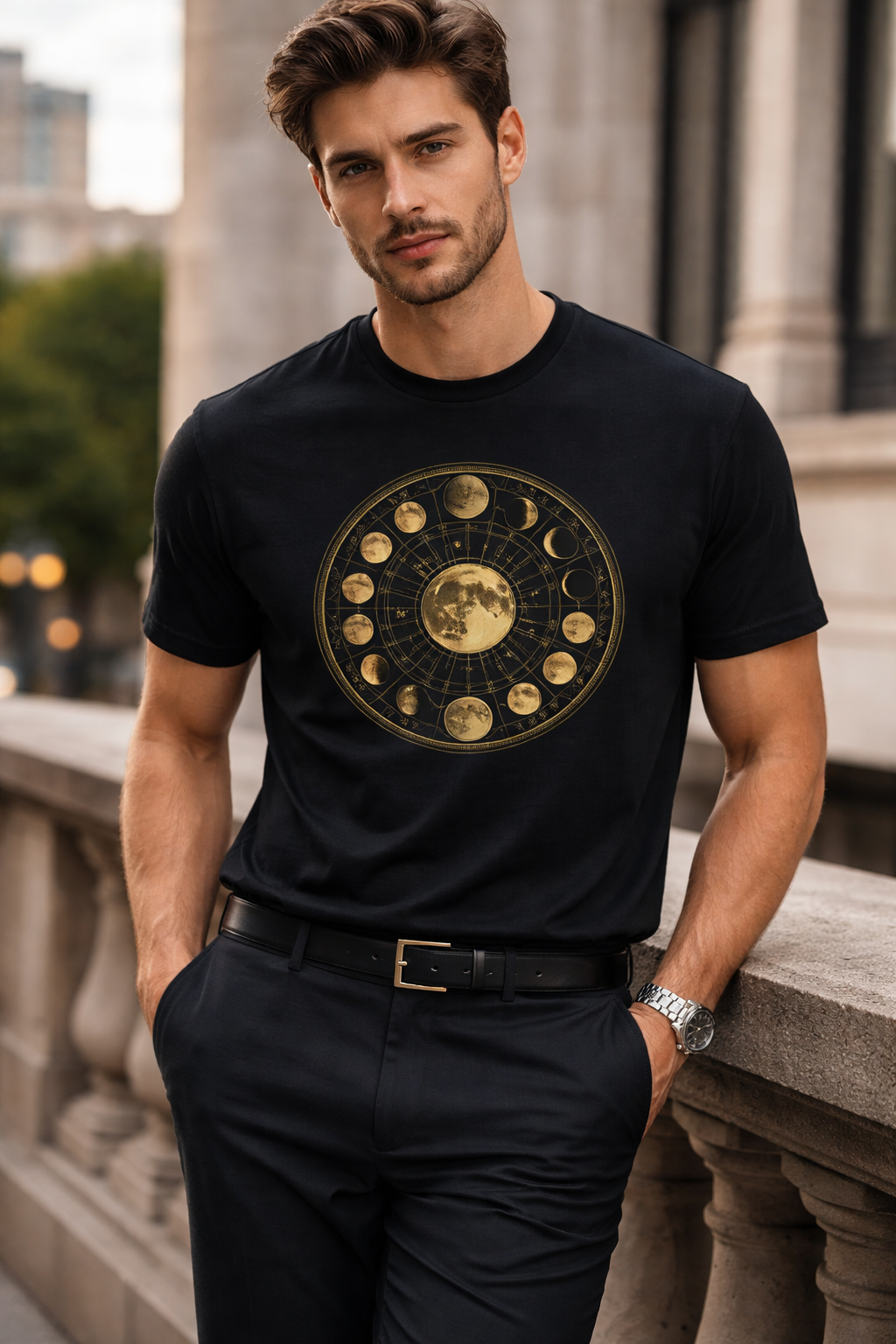 Wheel moon T-Shirt